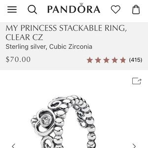 Pandora Jewelry - đź‘‘Pandora Princess Ring Pandora Jewelry - đź‘‘Pandora Princess Ring